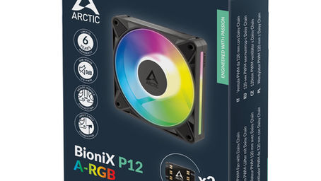 Arctic presenta los ventiladores de la serie BioniX P12 y P14 A-RGB