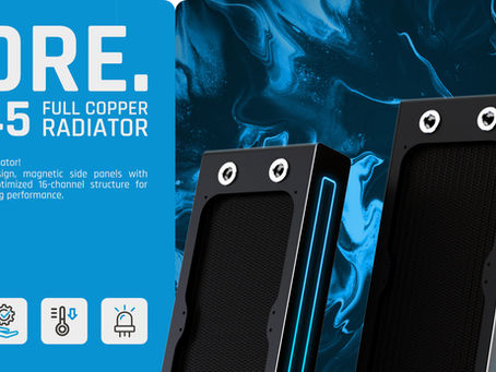 Alphacool lanza los nuevos radiadores Core XT45 totalmente de cobre