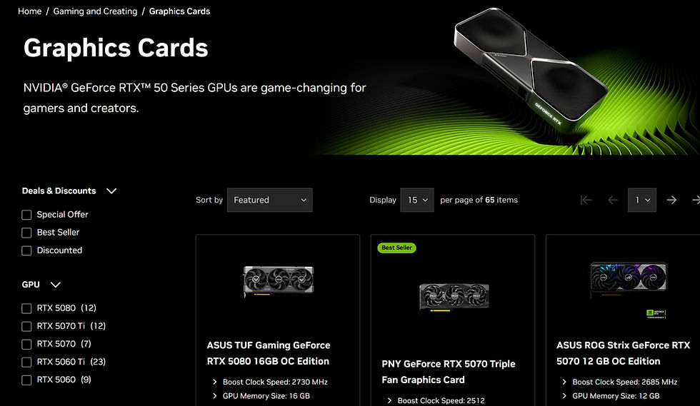 La tienda oficial de NVIDIA parece haber retirado la GeForce RTX 5090.