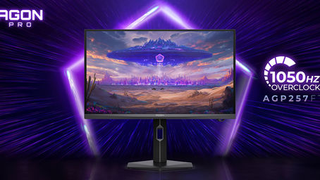 AOC anuncia el monitor AGON PRO AGP257FT con panel Fast IPS de 1000 Hz (1050 Hz con overclocking).
