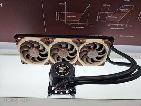 Prototipo de sistema AIO de cambio de fase y ventilador auxiliar de Noctua