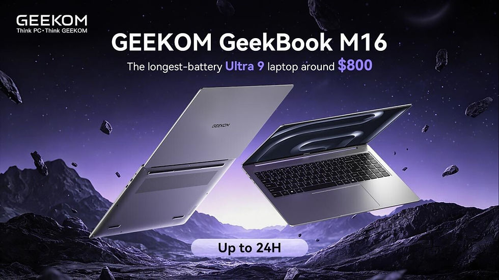 GEEKOM lanza el nuevo portátil GeekBook M16