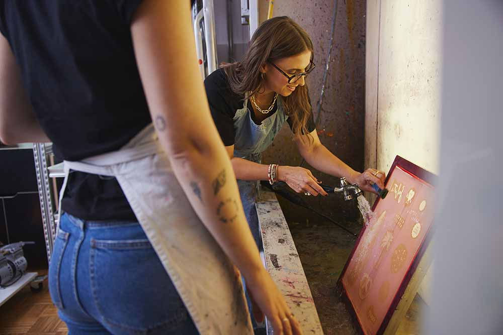 Siebdruck Workshop München, Eigene Siebdruck Designs drucken München, Siebdruck selber machen München, Siebdrucken in München