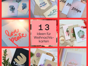 Weihnachtskarten selber machen - 13 schöne Ideen, die du mit Siebdruck umsetzen kannst
