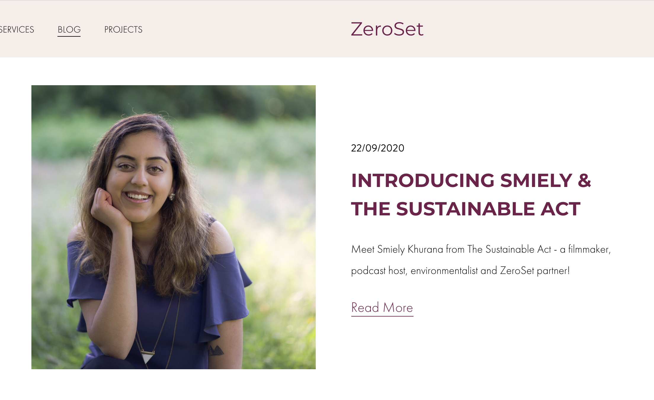 ZeroSet Feature on Smiely Khurana