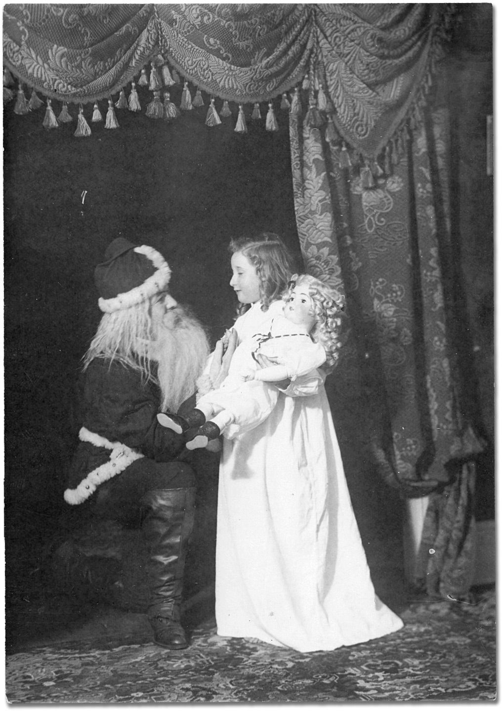 Little Girl with Santa