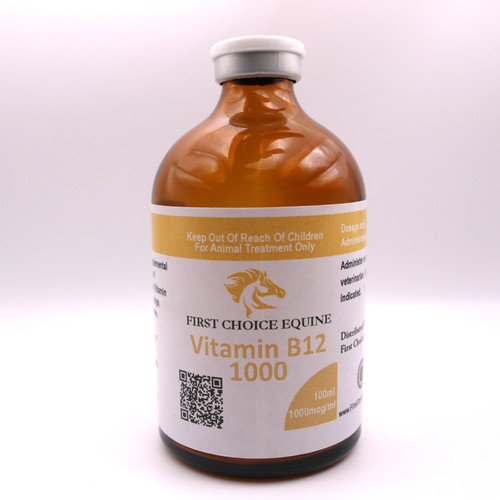Vitamin B12 1000mcg/ml 100ml First Choice Equine
