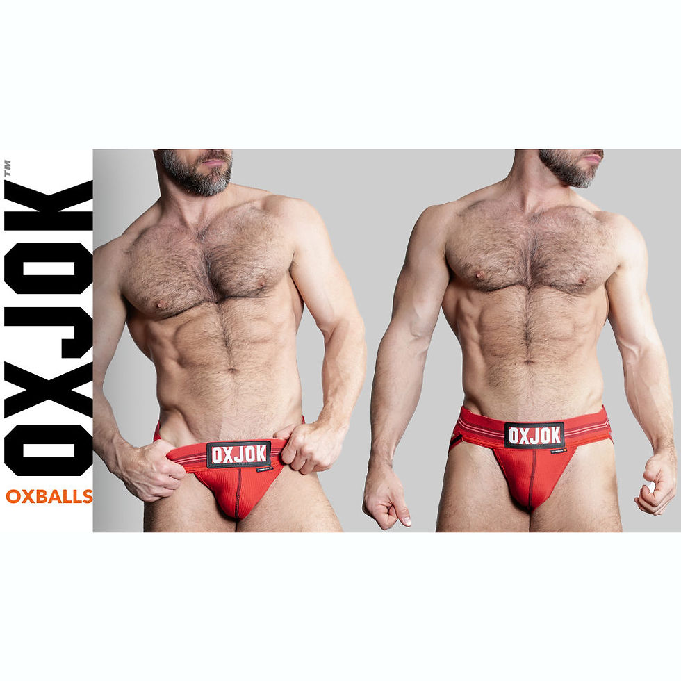 Thumbnail: Oxballs Slingjock Upthrust Slider-Strap Jock Red Hot