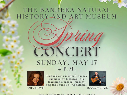 Bandera Natural History and Art Museum to host Spring Concert, featuring returning Soprano Sarah Davis
