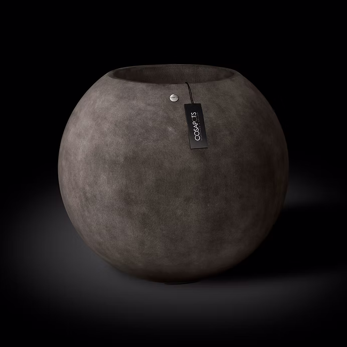 Pot de fleurs ronde fait main en fibre de verre renforcé Orbo COSAPOTSo