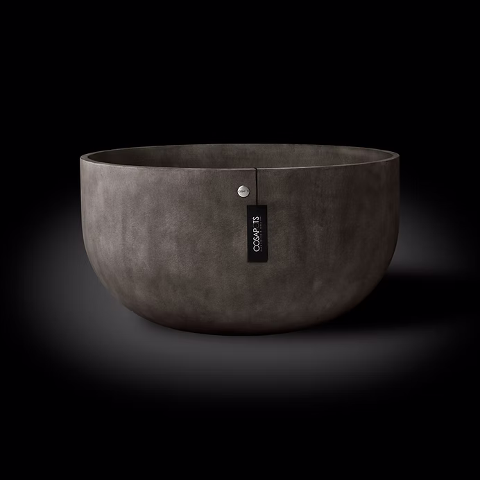 Pot de fleurs ronde fait main en fibre de verre renforcé Roco COSAPOTS