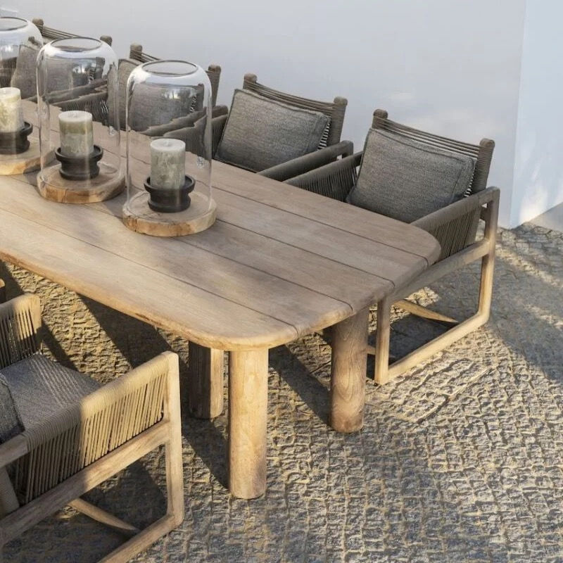 Table en teck Gommaire LOW TABLE CARLO