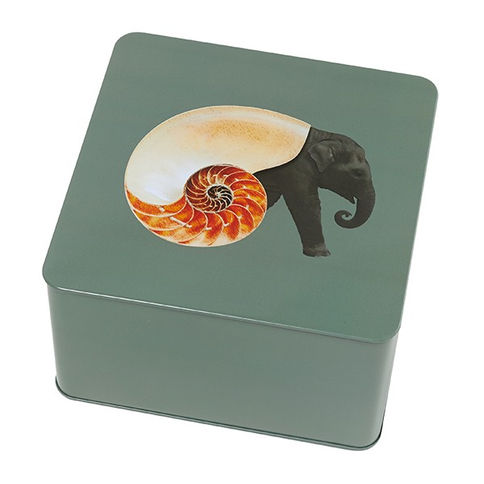 Boîte carrée en métal Gangzai SHELLEPHANT