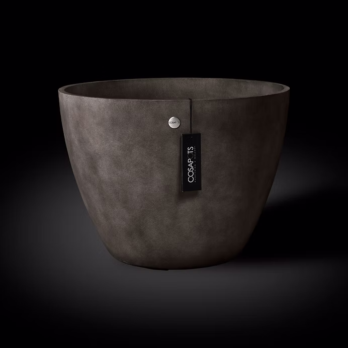 Pot de fleurs ronde fait main en fibre de verre renforcé Lupo COSAPOTS