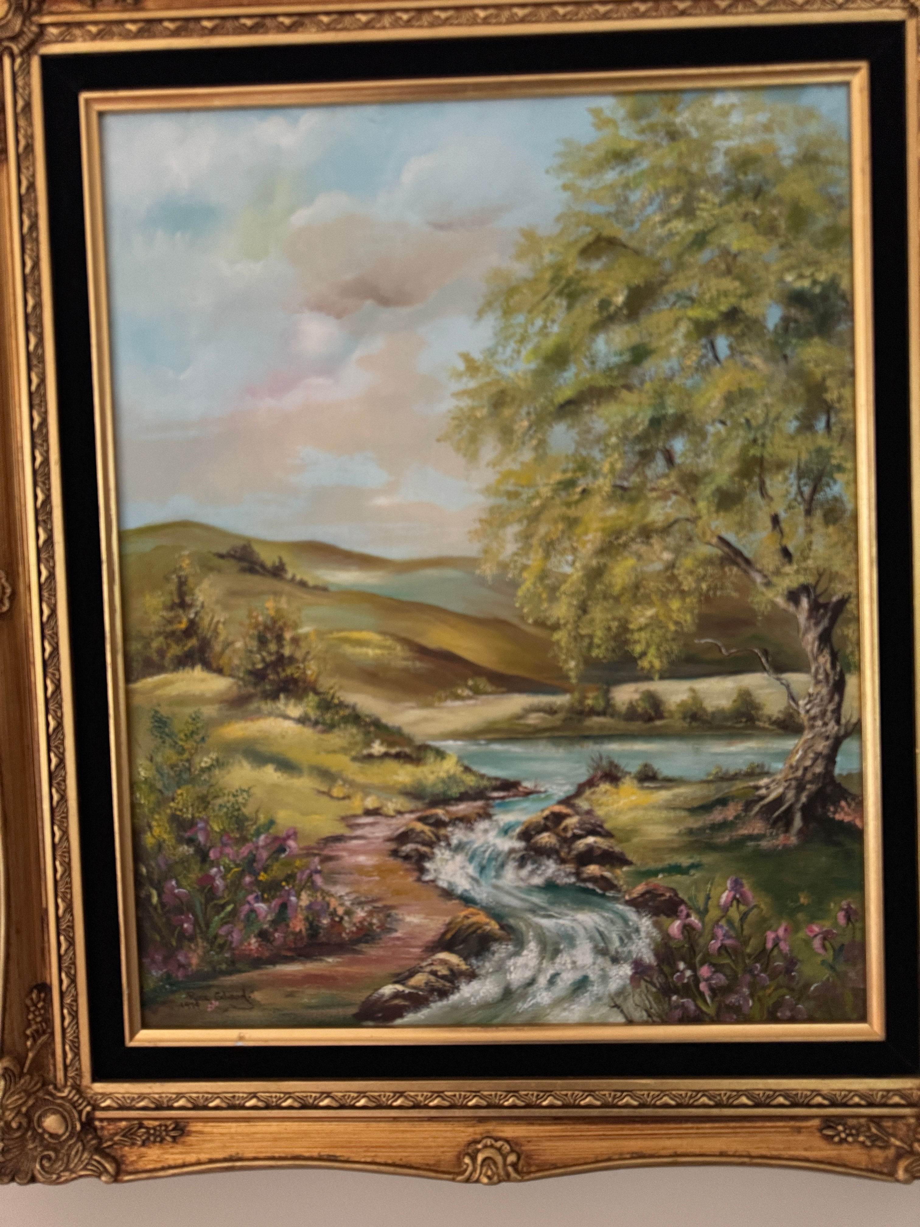 Los Altos Hills Curated Oils and Bronze Statues