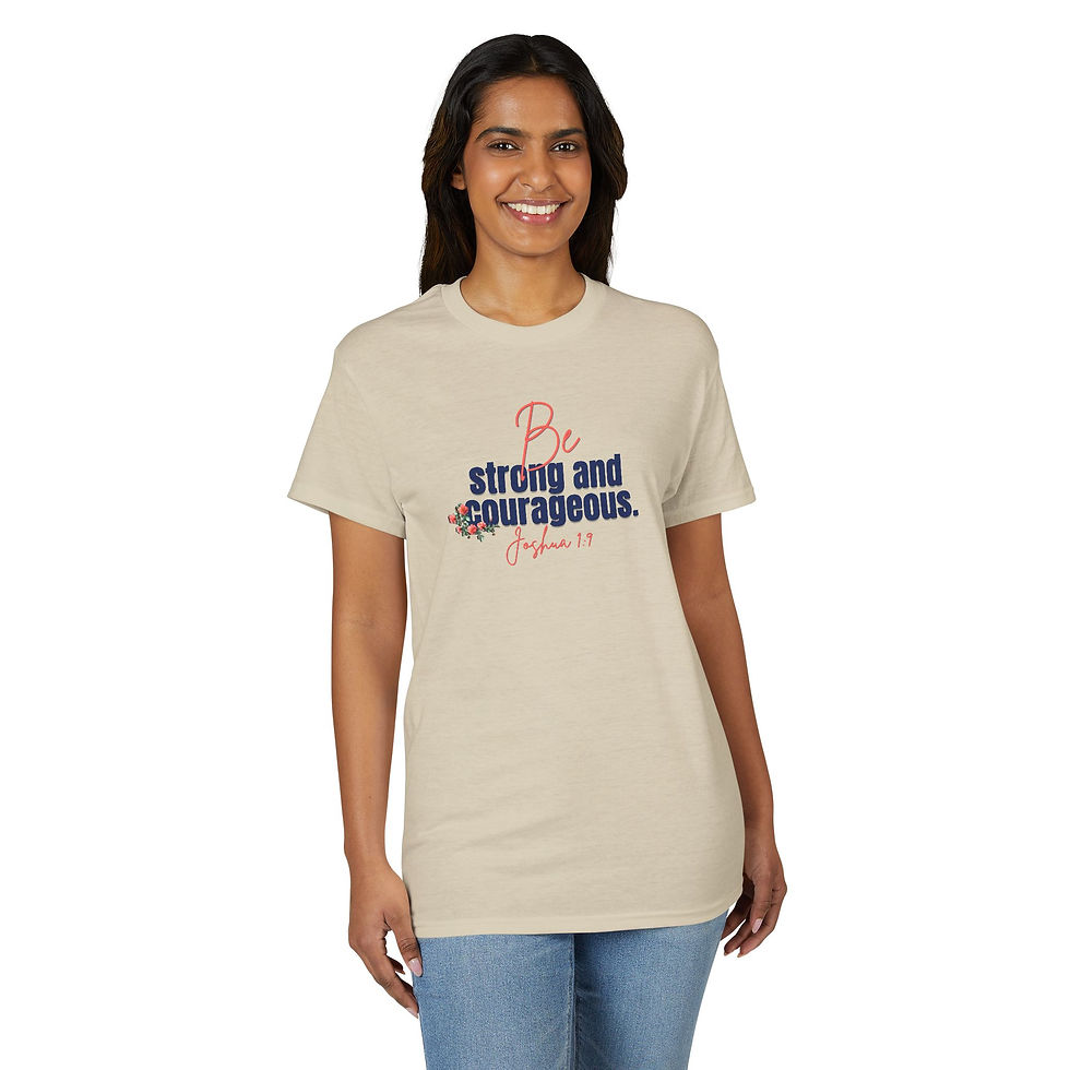 Thumbnail: Be Strong and Courageous Unisex DryBlend® T-Shirt