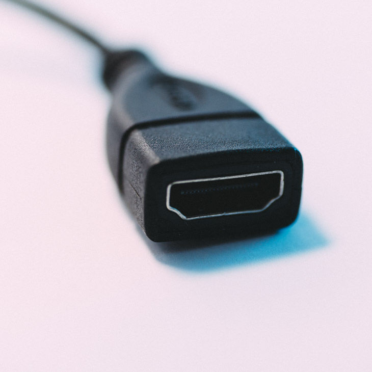 Thumbnail: Micro HDMI Elbow to Female HDMI 6"
