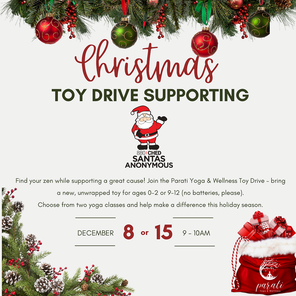 Toy Drive Parati Yoga Poster