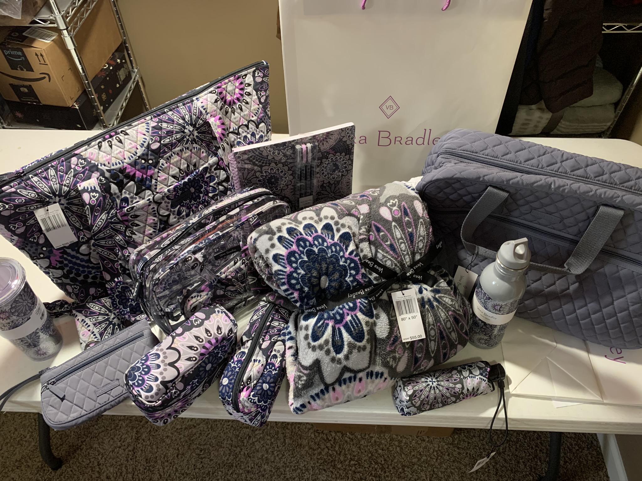 #70 - VERA BRADLEY - PURPLE/GREY