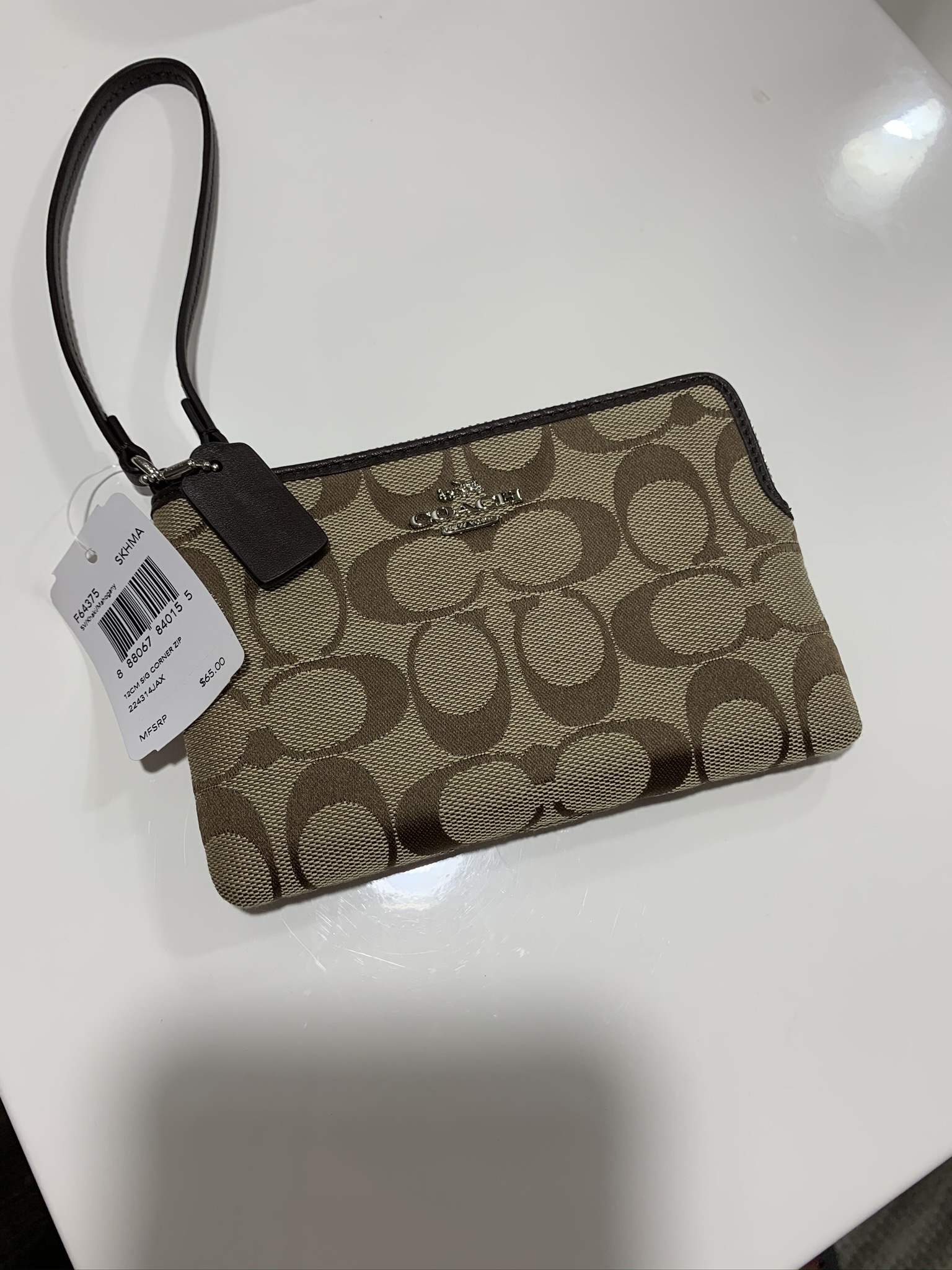 #76 - COACH WRISTLET - BROWN