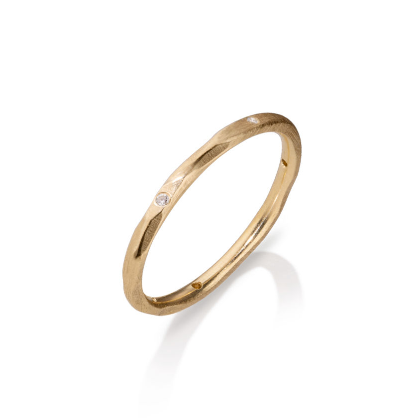 Thumbnail: Custom Gold & Diamond Twinkle Bands