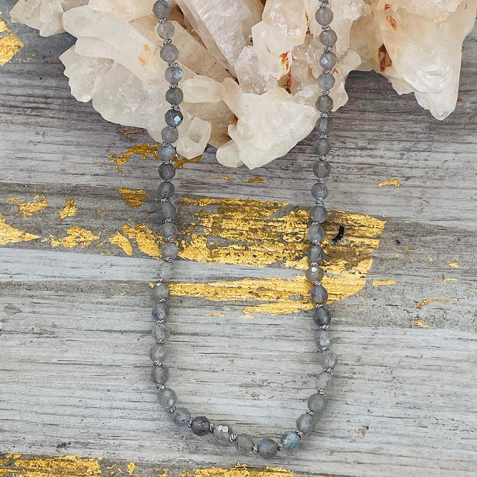 Thumbnail: Faceted Labradorite Beaded Necklace