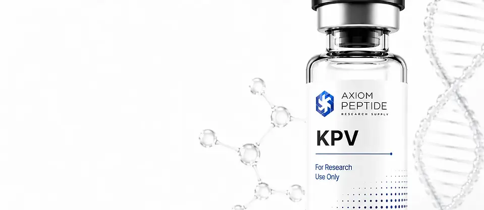 Picture of KPV vial on research page for axiom peptide canada