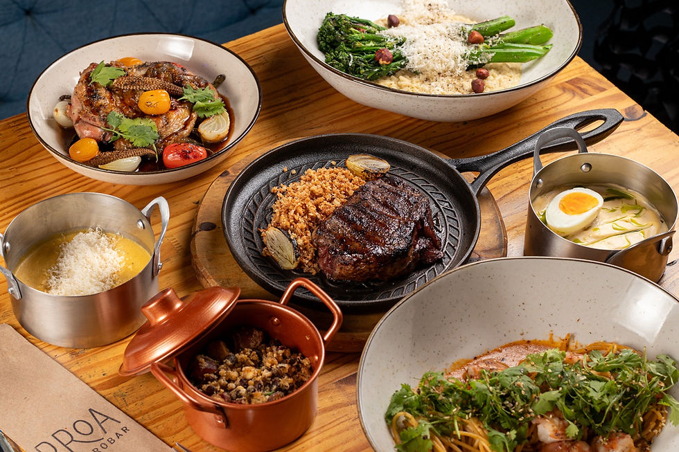 Pratos do menu do Proa Gastrôbar para a Salvador Restaurant Week