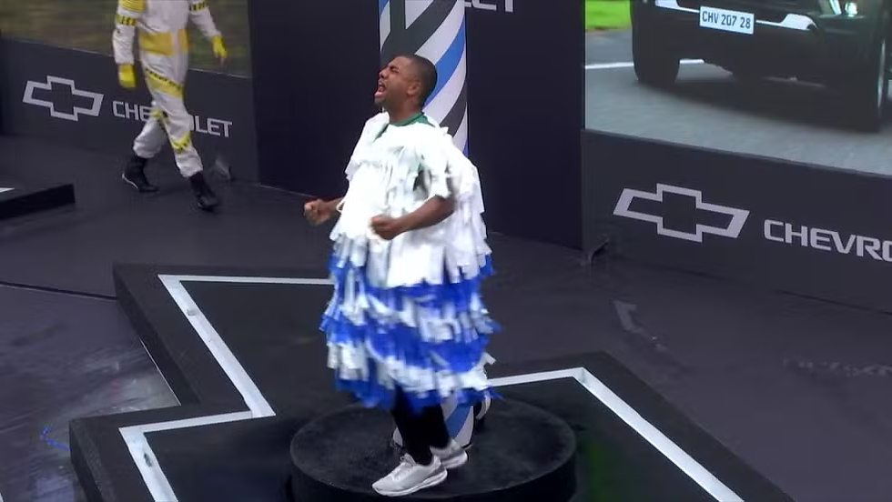 Davi celebrando a conquista no BBB24