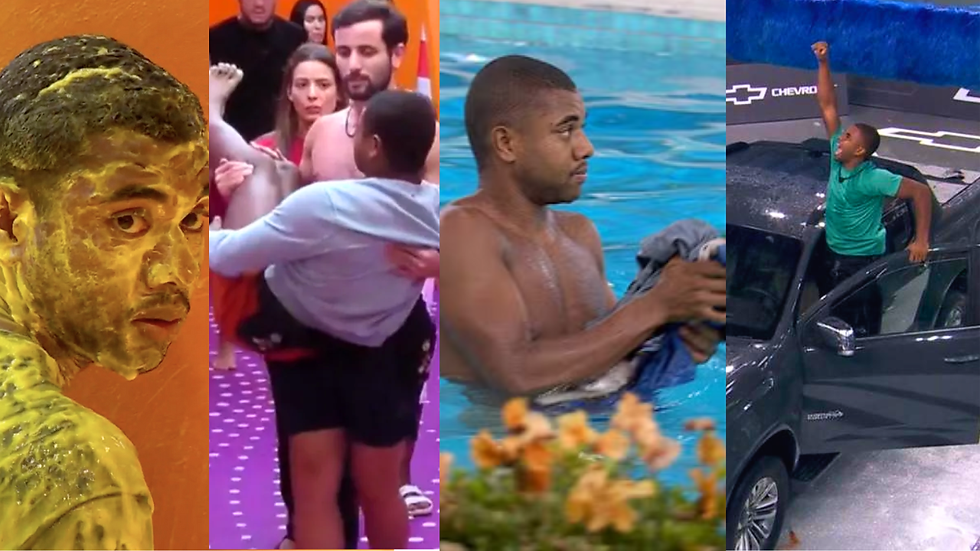 Trajetória do Davi no BBB 24 _ Imagens: Reprodução Tv Globo