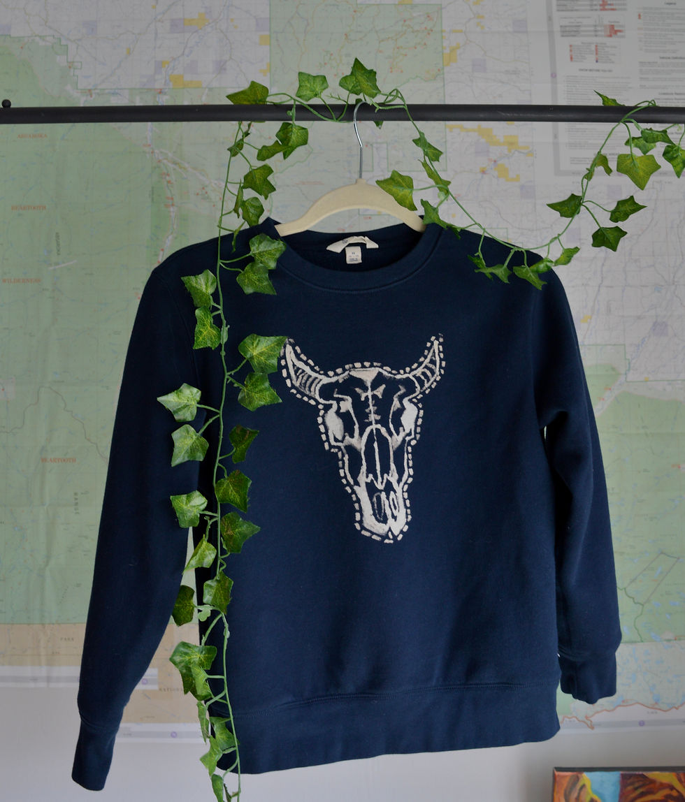 Bison Skull Crewneck
