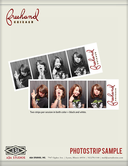 A&A Studios - Chicago Vintage Photo booth Strip Freehand Hotel