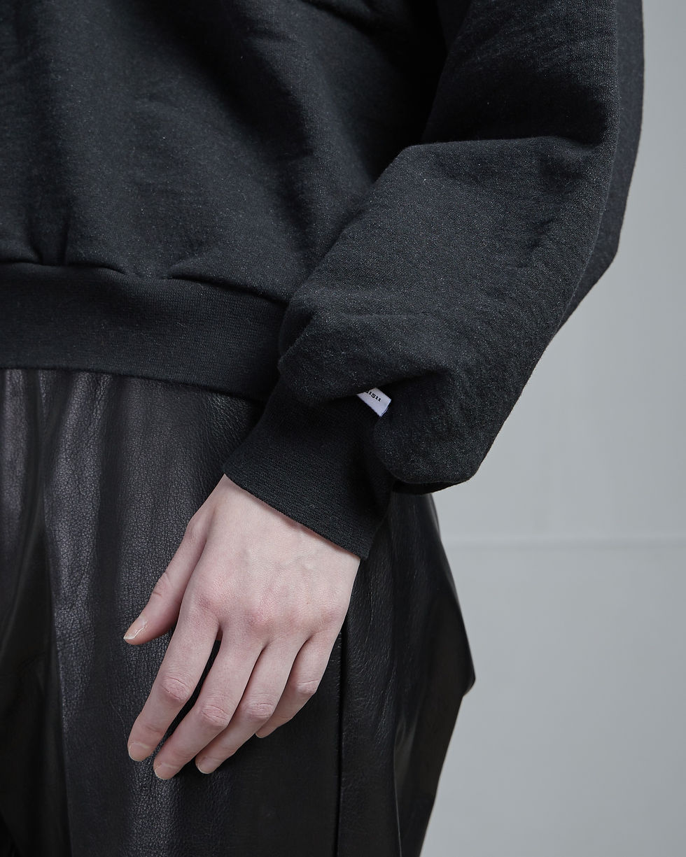 サムネイル： CROPPED  CREW -BLACK-