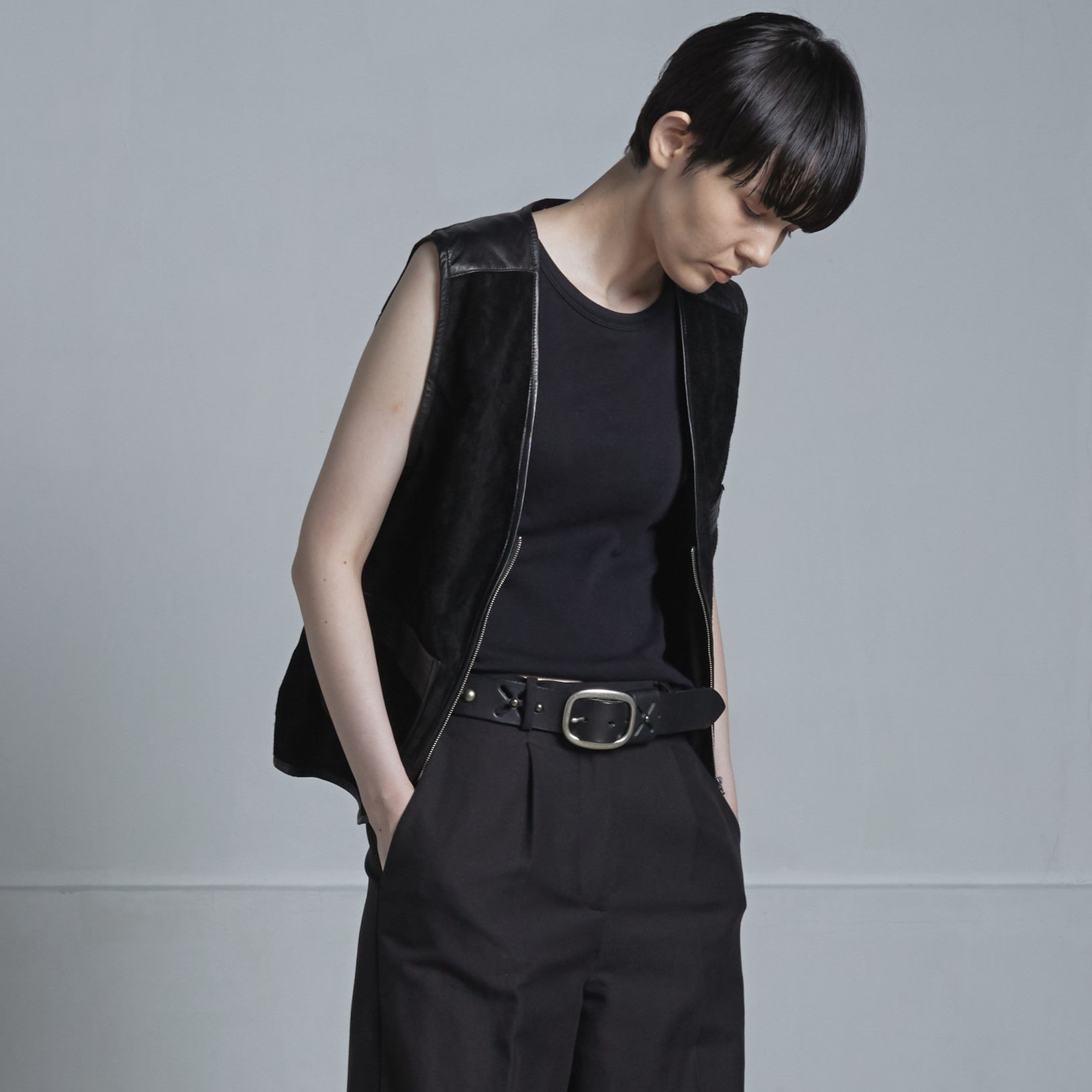 【SISII×Rooster King 】60’s Style Studs Belt