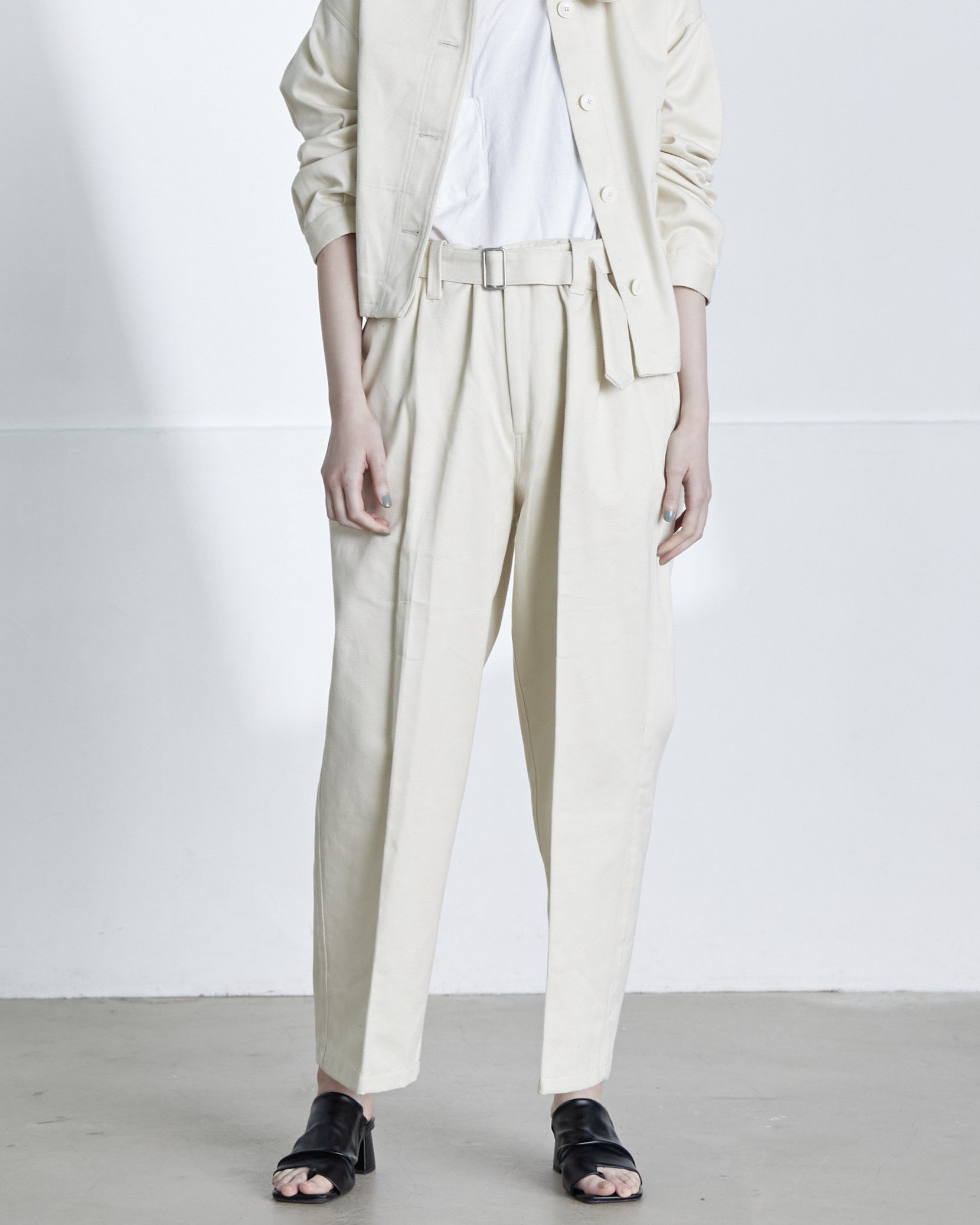 WIDE PANTS -macadamia-