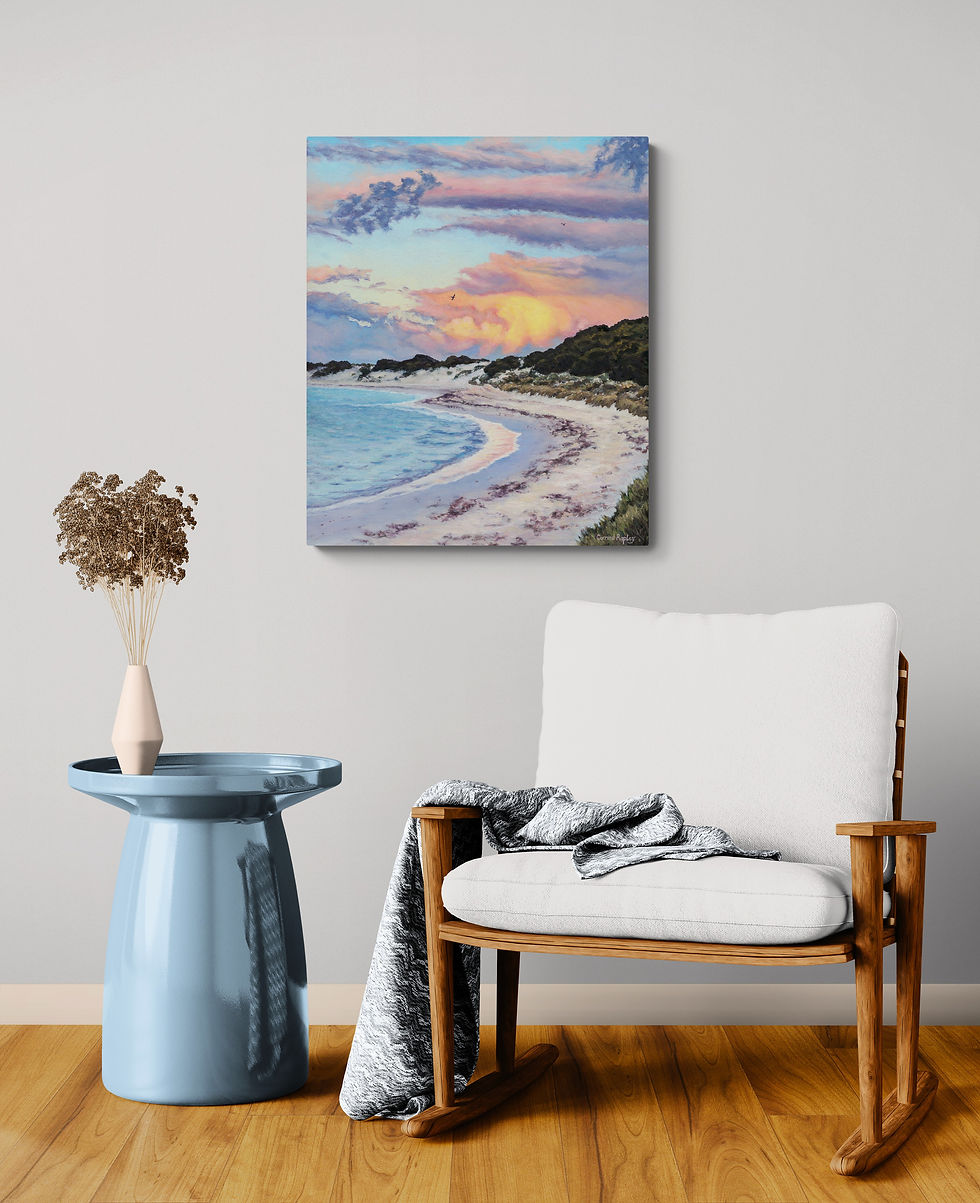 Thumbnail: Winter Light, Rottnest Island oil painting by Corrine Rapley