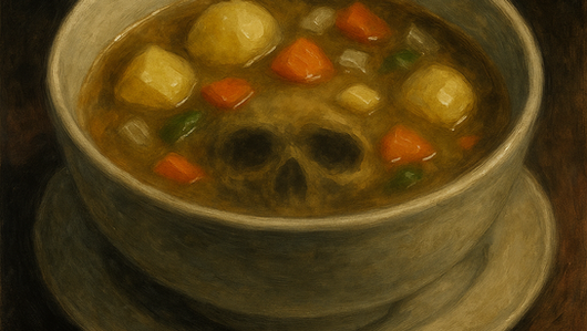 スープに沈む