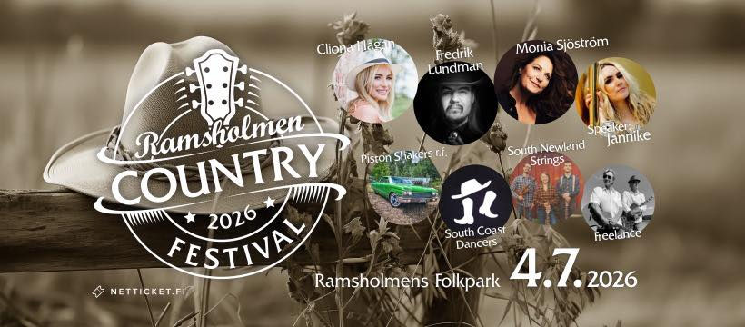 Ramsholmen Country Festival 2026 | 12–20 | 4.7.2026