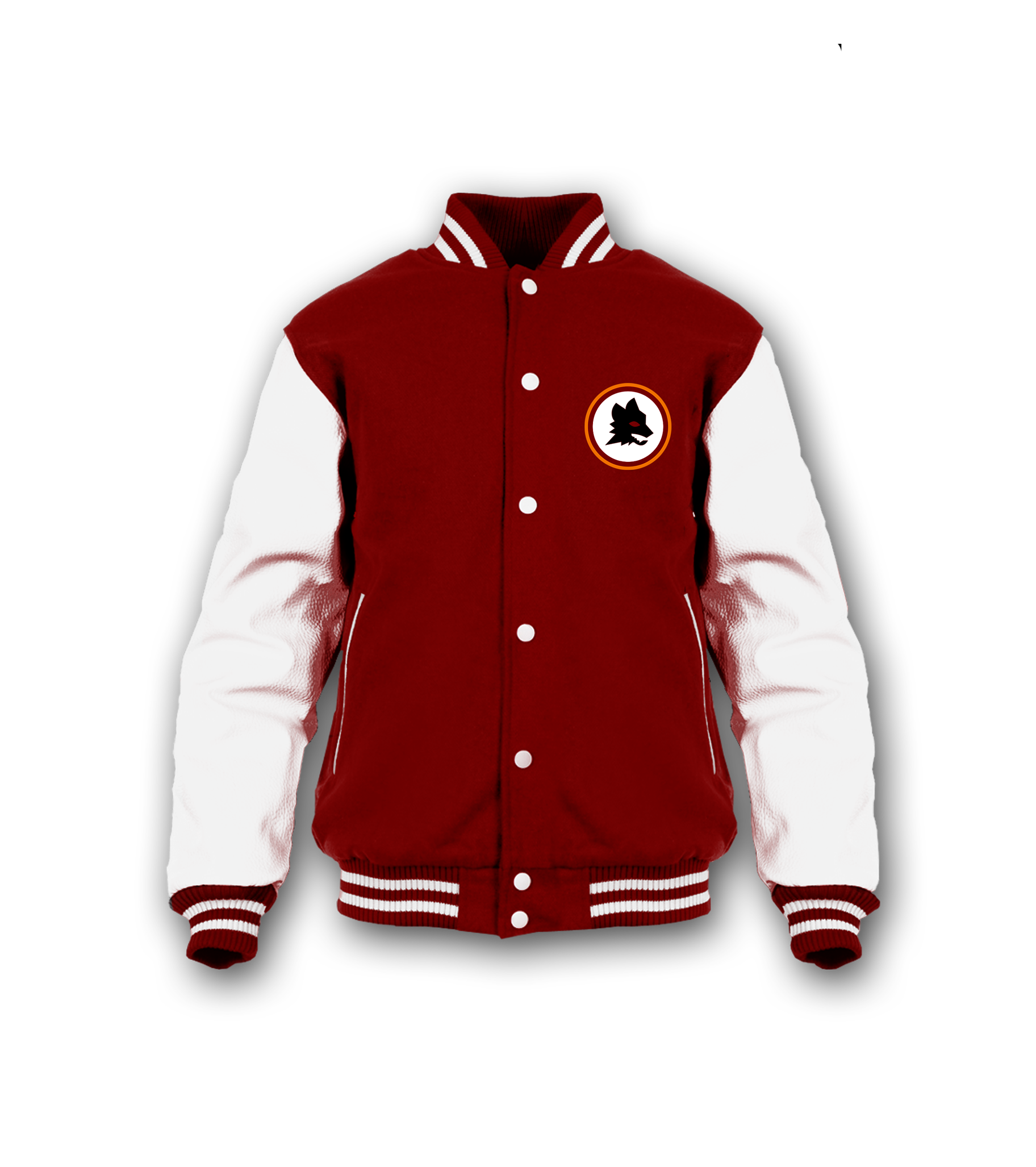 Varsity Red White As Roma Crew