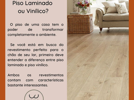 Piso Laminado ou Piso Vinílico