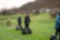 Two women on Segways on a course at Bala Lake Hotel