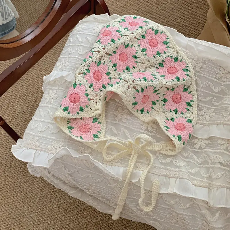 Thumbnail: Coraline Handmade Crocheted Headwear Bandana