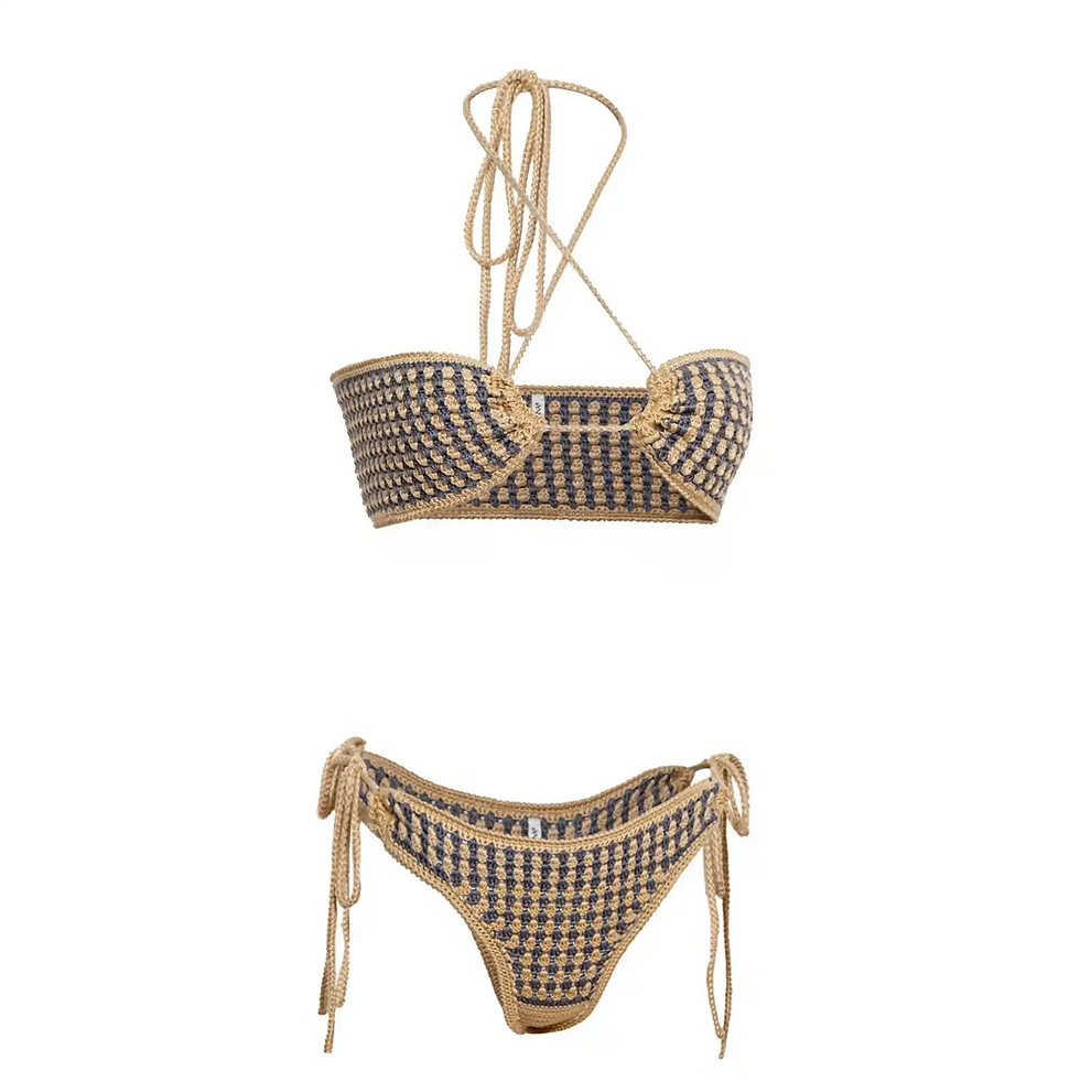 Thumbnail: Selene Handmade Crocheted Bikini Swimsuit Set