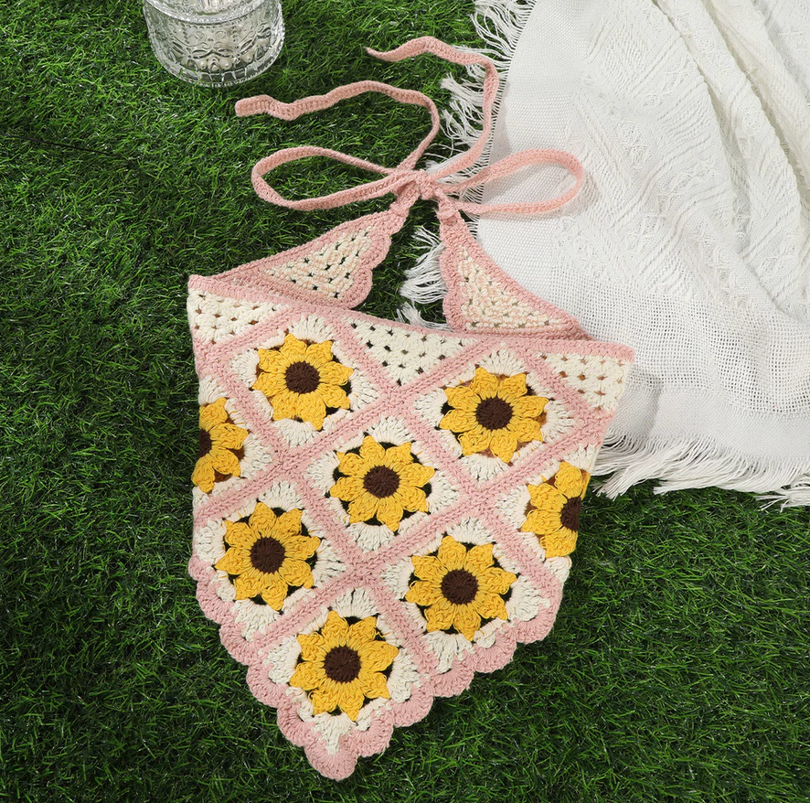 Thumbnail: Coraline Handmade Crocheted Headwear Bandana