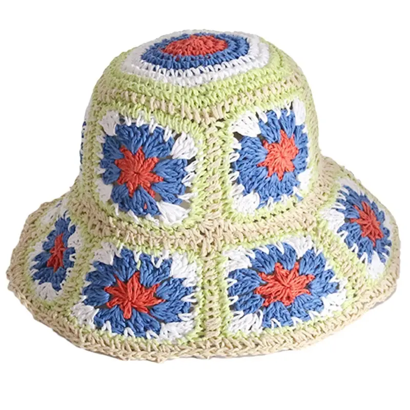 Thumbnail: Blossom Handmade Crocheted Bucket Hat