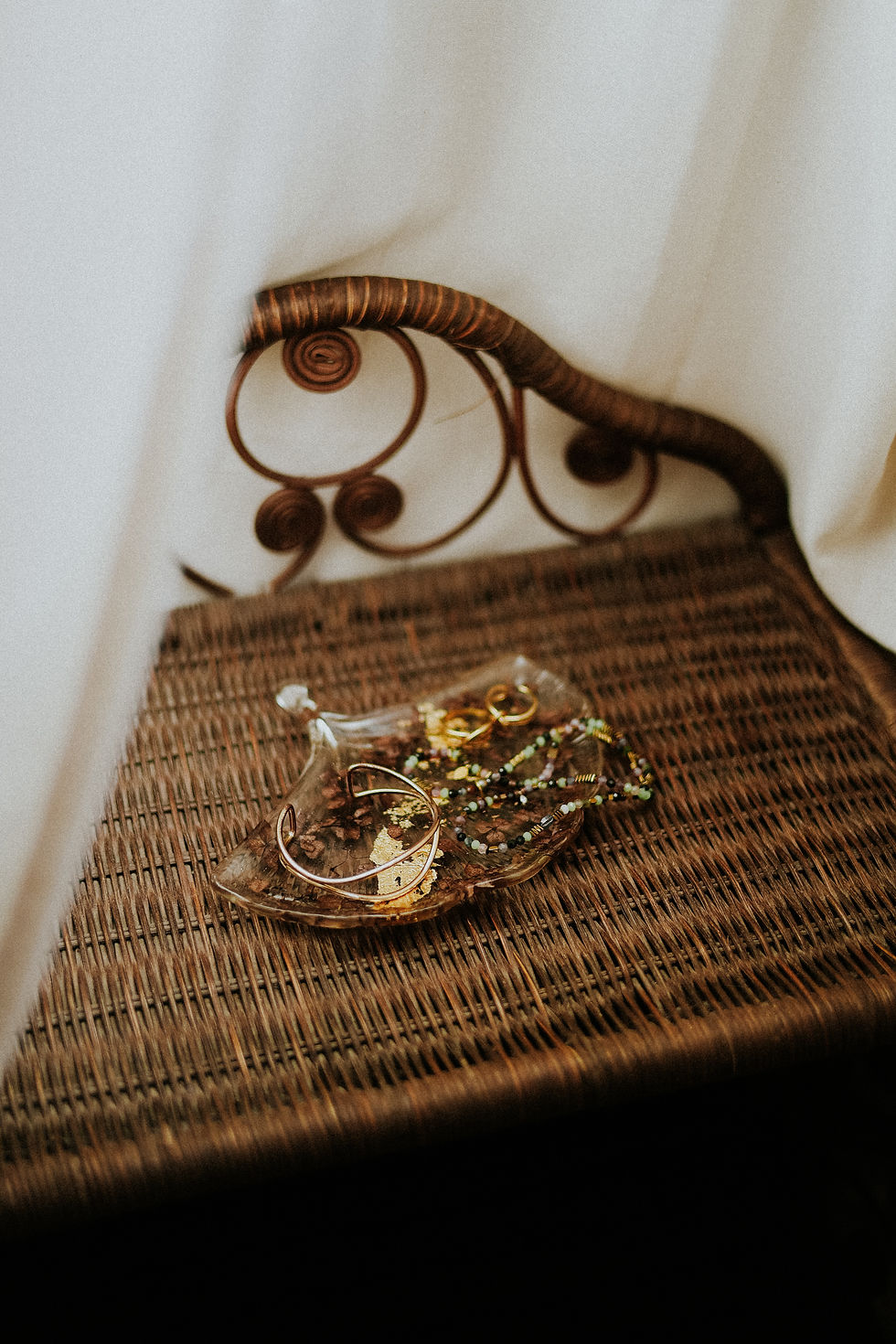 Miniature : Feuille de Ginkgo en résine Époxy