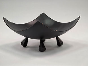 Square Bowl, Steel and Copper