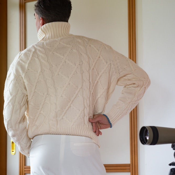 Thumbnail: Skipper Aran-Cable Knit Sweater
