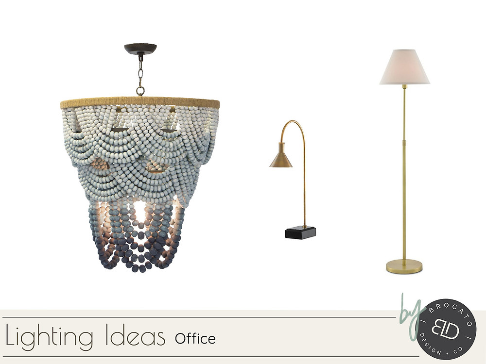 Brocato Design + Co | Dwelling On It Blog | Office lighting