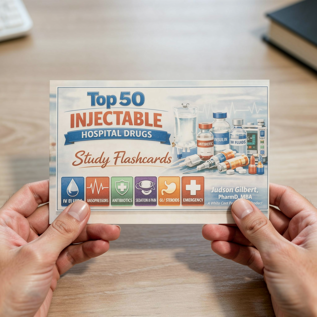 Top 50 Injectable Hospital Drugs Study Cards